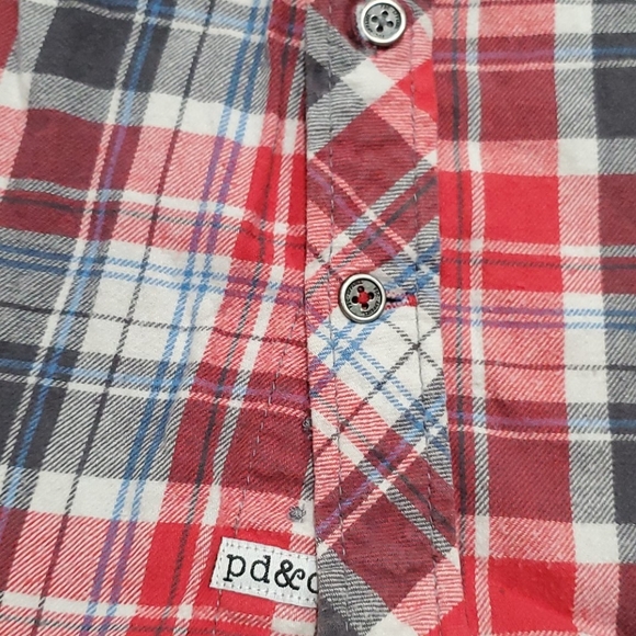 Pd&C Boy's Flannel Shirt sz 6 - Picture 2 of 4